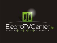 Logo Electro TV Center en quadri sur fond noir