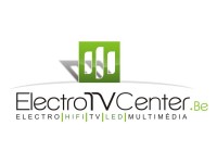 Logo Electro TV Center en quadri sur fond blanc déclinaison web