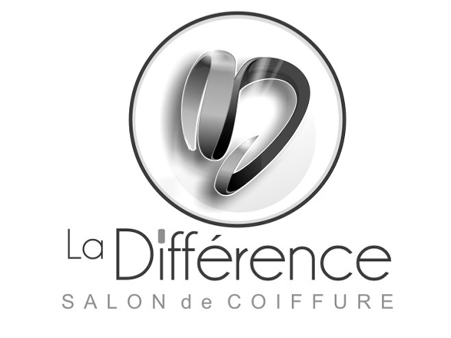 Logo La Différence en noir & blanc sur fond blanc