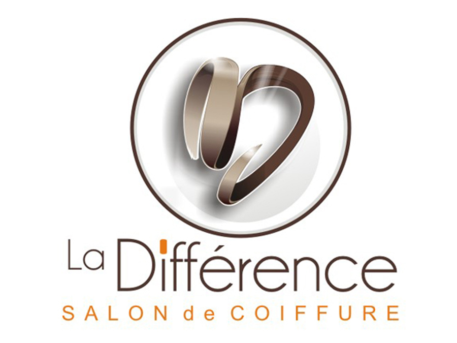 Logo La Différence en noir & blanc sur fond noir
